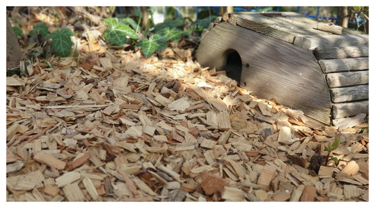 Play grade woodchip on play surface