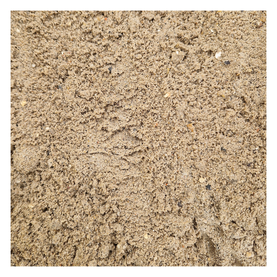 A close-up of building sand showcasing the texture, ideal for construction, paving, and soil improvement.